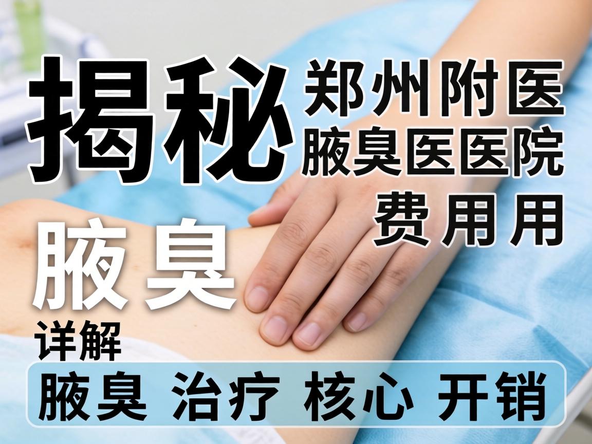 揭秘郑州附医腋臭医院费用 详解腋臭治疗核心开销