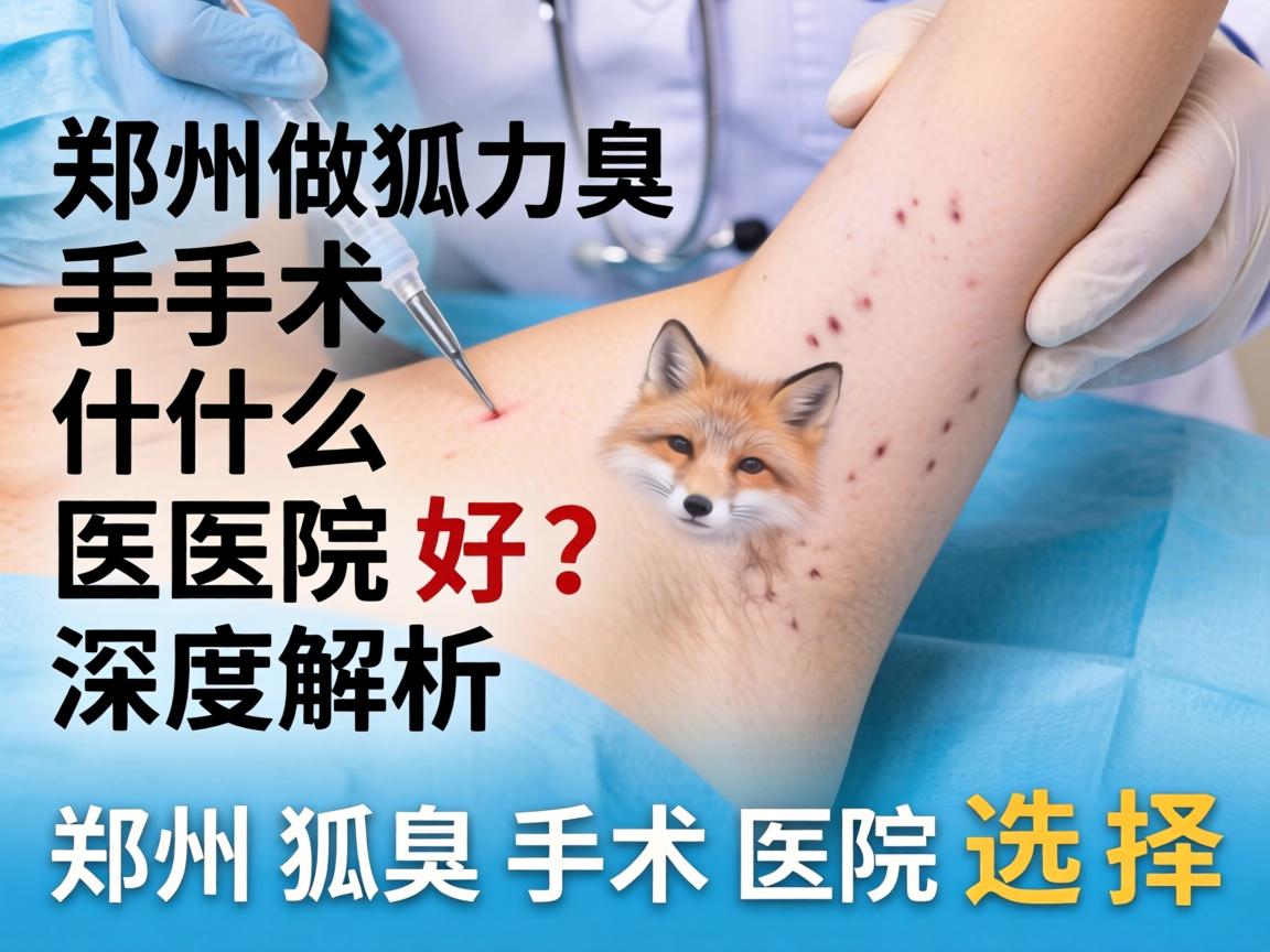 郑州做狐臭手术什么医院好？深度解析郑州狐臭手术医院选择