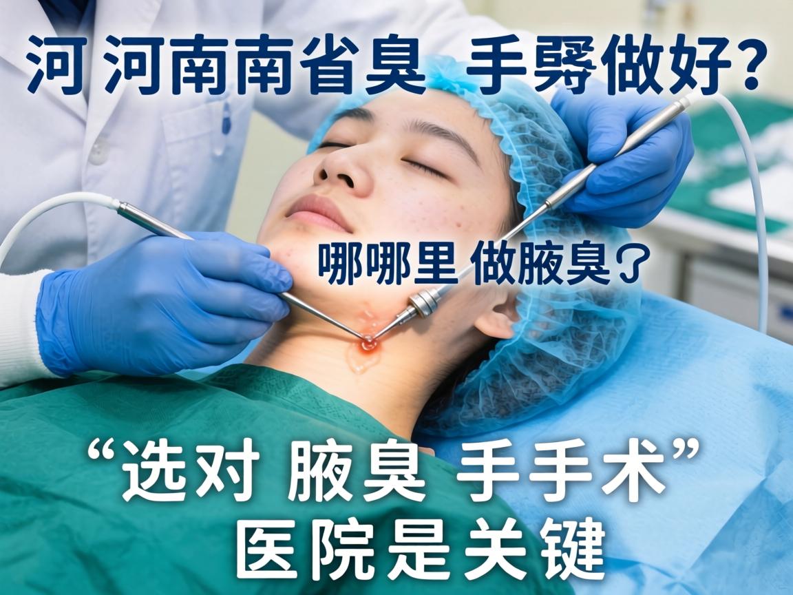 河南省腋臭手术哪里做好？选对腋臭手术医院是关键