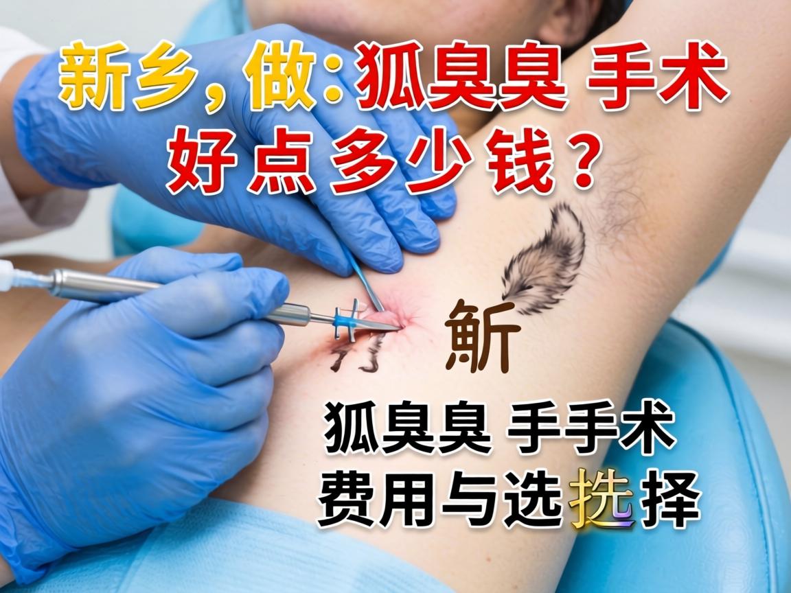 新乡做狐臭手术好点多少钱？解析狐臭手术的费用与选择