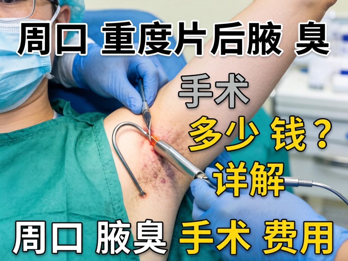 周口重度腋臭手术多少钱？详解周口腋臭手术费用