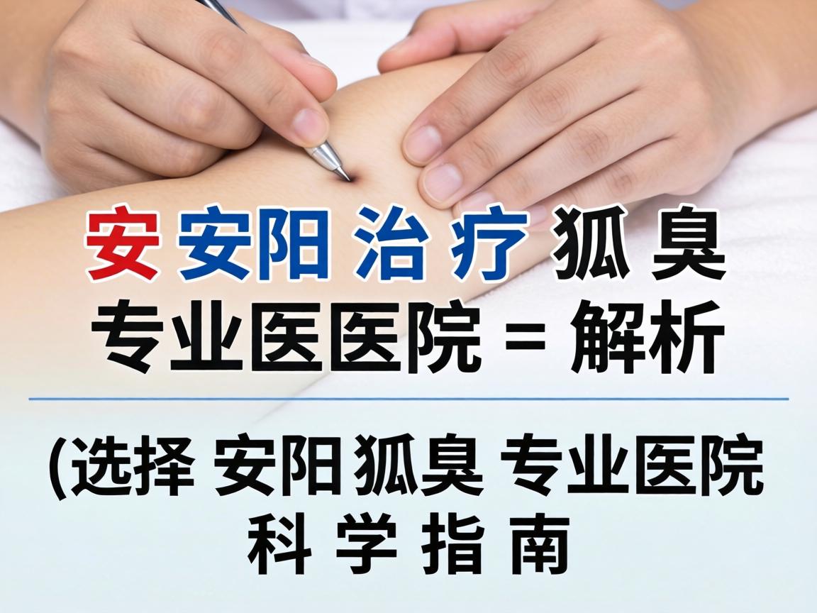 安阳治疗狐臭专业医院解析，选择安阳狐臭专业医院的科学指南