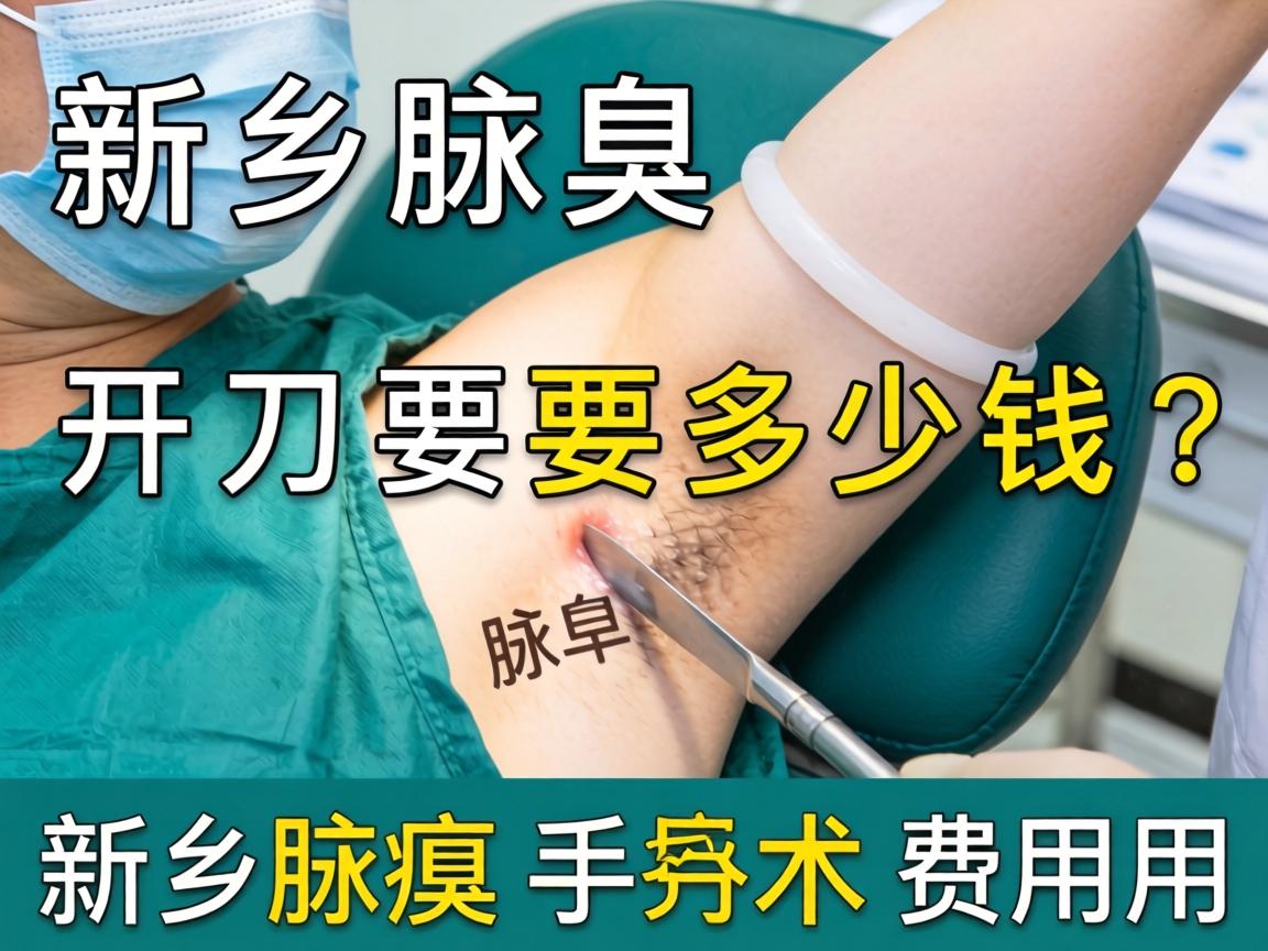新乡腋臭开刀要多少钱？详解新乡腋臭手术费用