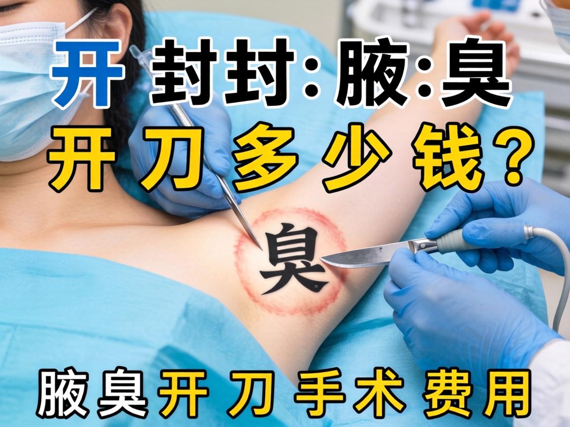 开封腋臭开刀多少钱？详解腋臭开刀手术费用