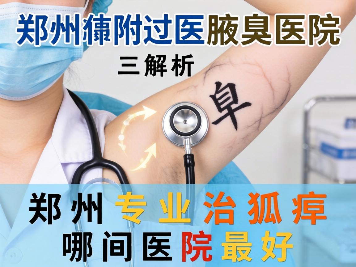 郑州附医腋臭医院解析，郑州专业治狐臭哪间医院最好