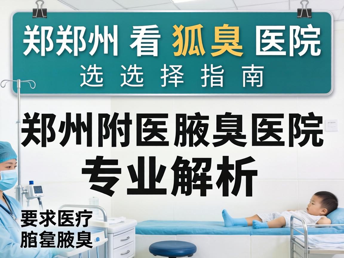郑州看狐臭医院选择指南，郑州附医腋臭医院专业解析