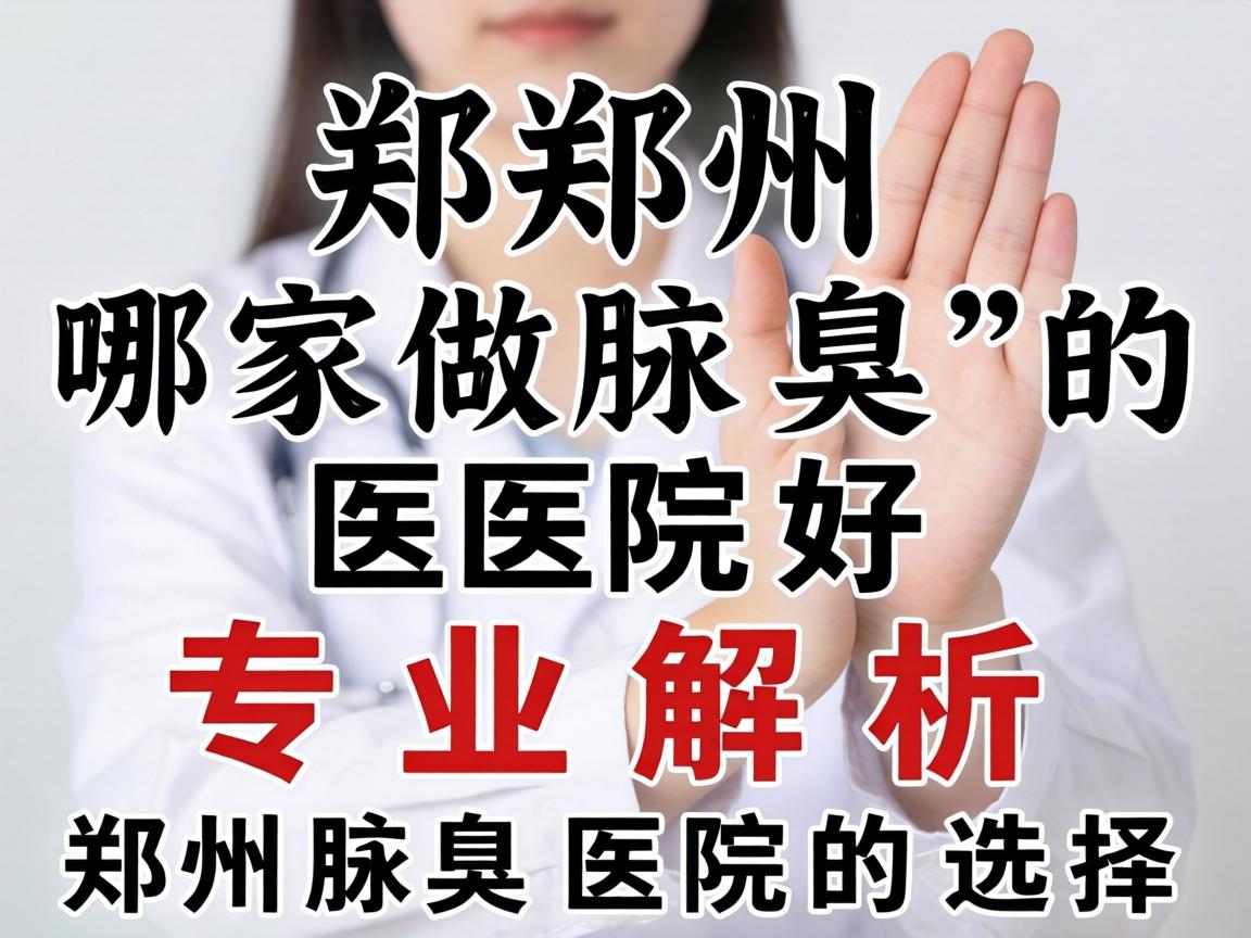 郑州哪家做腋臭的医院好？专业解析郑州腋臭医院的选择