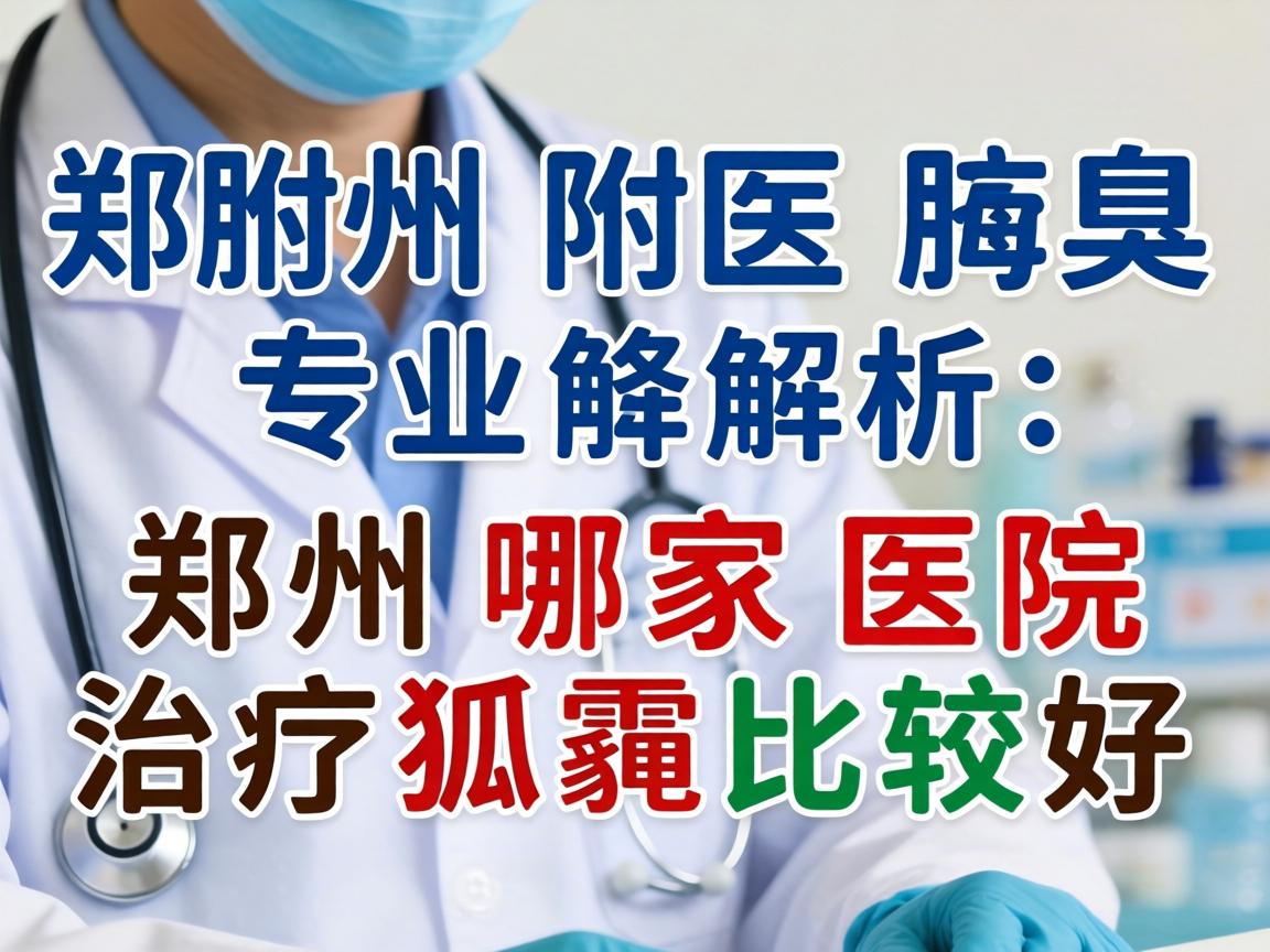 郑州附医腋臭医院专业解析，郑州哪家医院治疗狐臭比较好