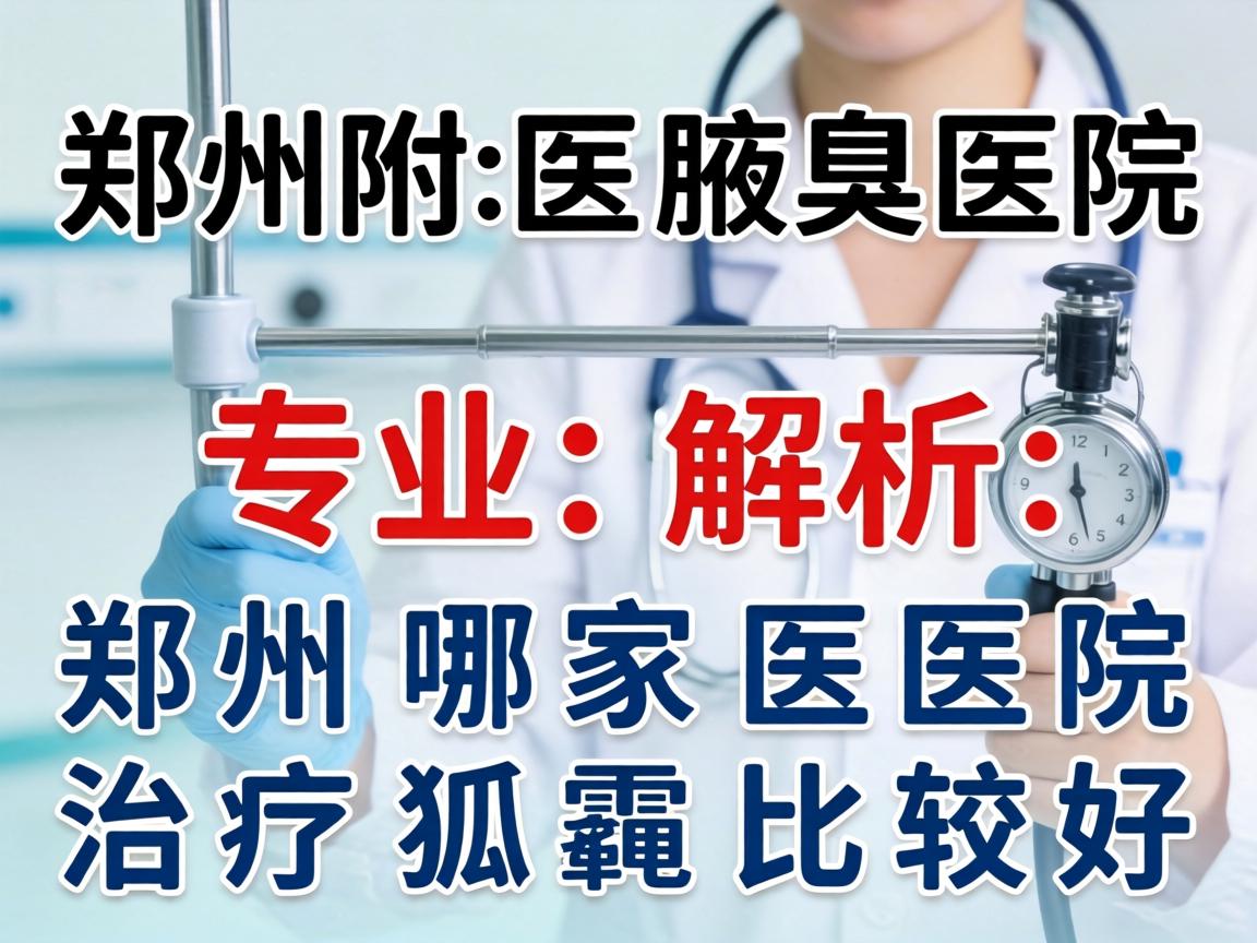 郑州附医腋臭医院专业解析，郑州哪家医院治疗狐臭比较好