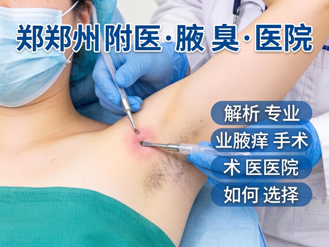 郑州附医腋臭医院解析，郑州专业腋臭手术医院如何选择