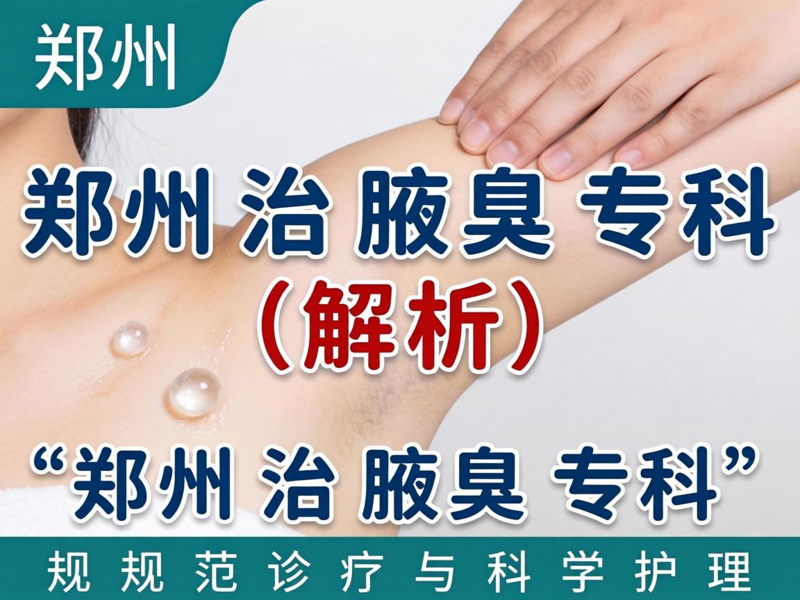 郑州治腋臭专科解析，郑州治腋臭专科的规范诊疗与科学护理