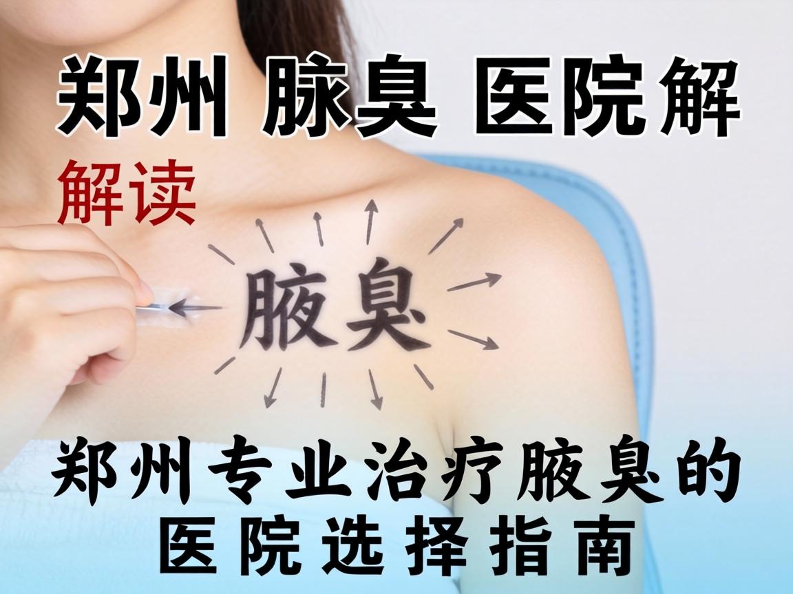 郑州腋臭医院解读，郑州专业治疗腋臭的医院选择指南