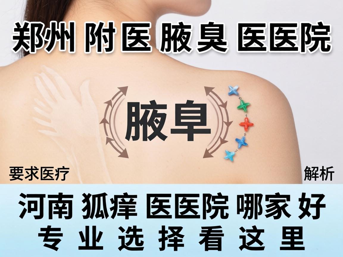 郑州附医腋臭医院解析，河南狐臭医院哪家好，专业选择看这里