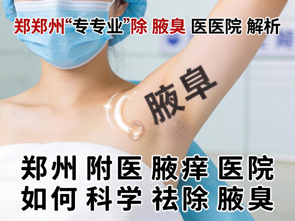 郑州专业除腋臭医院解析，郑州附医腋臭医院如何科学祛除腋臭