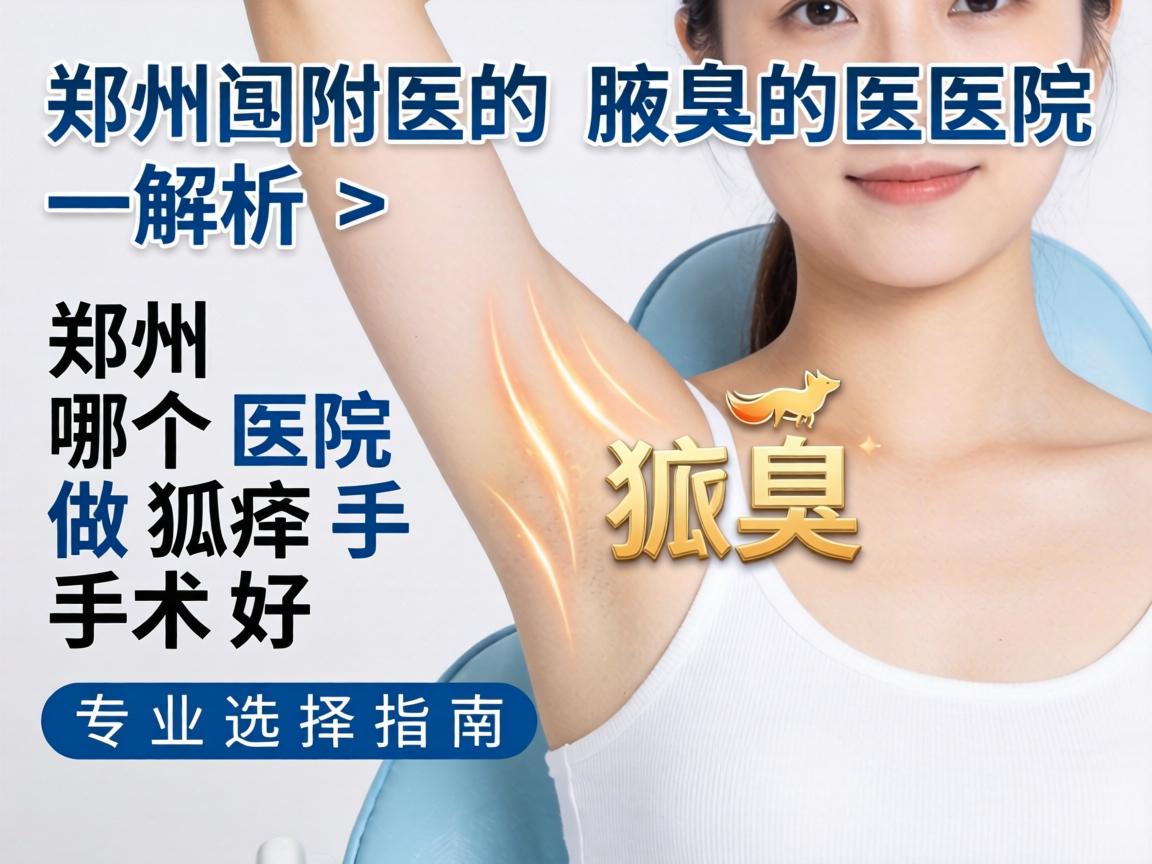 郑州附医腋臭医院解析，郑州哪个医院做狐臭手术好，专业选择指南