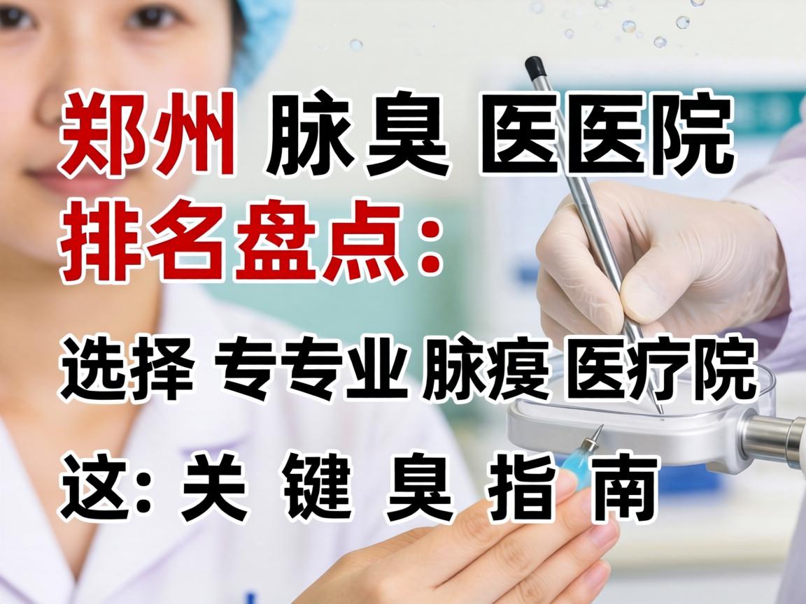 郑州腋臭医院排名盘点，选择专业腋臭医院的关键指南