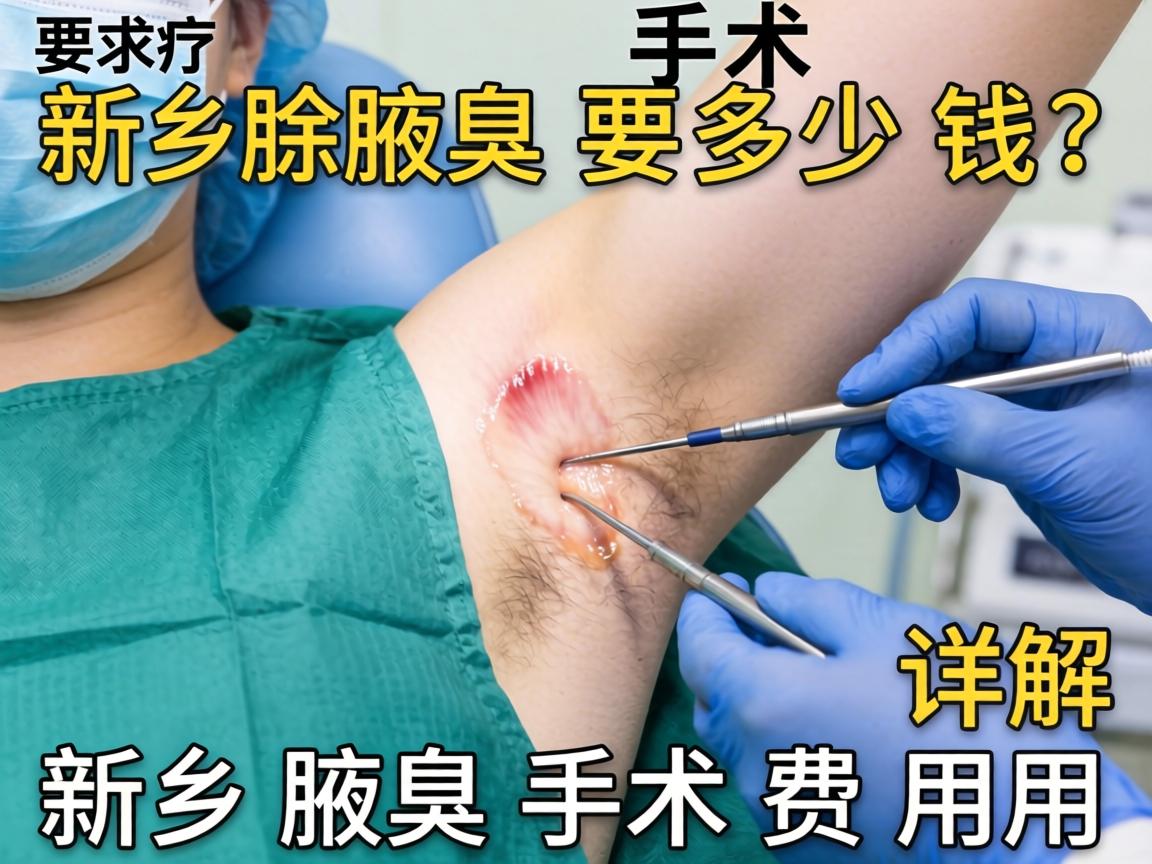 新乡除腋臭手术要多少钱？详解新乡腋臭手术费用