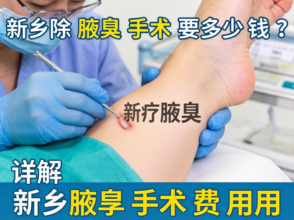 新乡除腋臭手术要多少钱？详解新乡腋臭手术费用