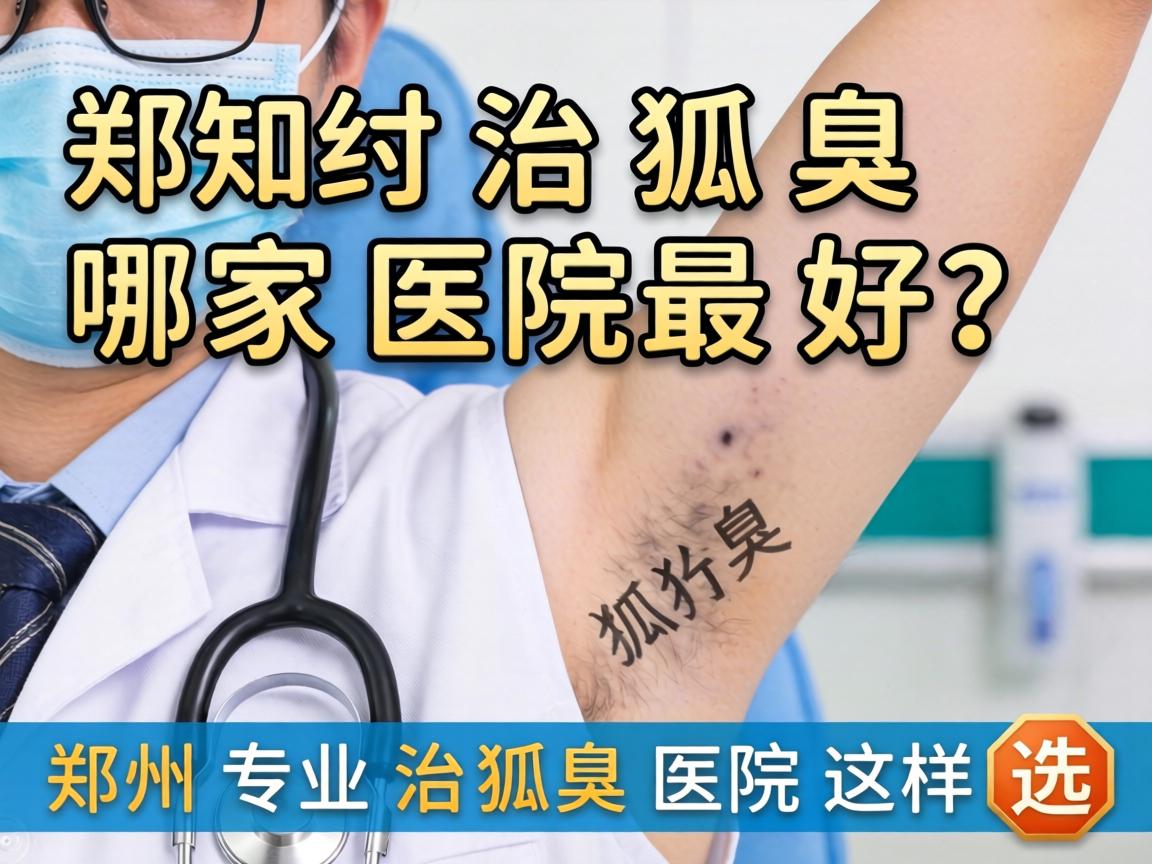 郑州治狐臭哪家医院最好？郑州专业治狐臭医院这样选
