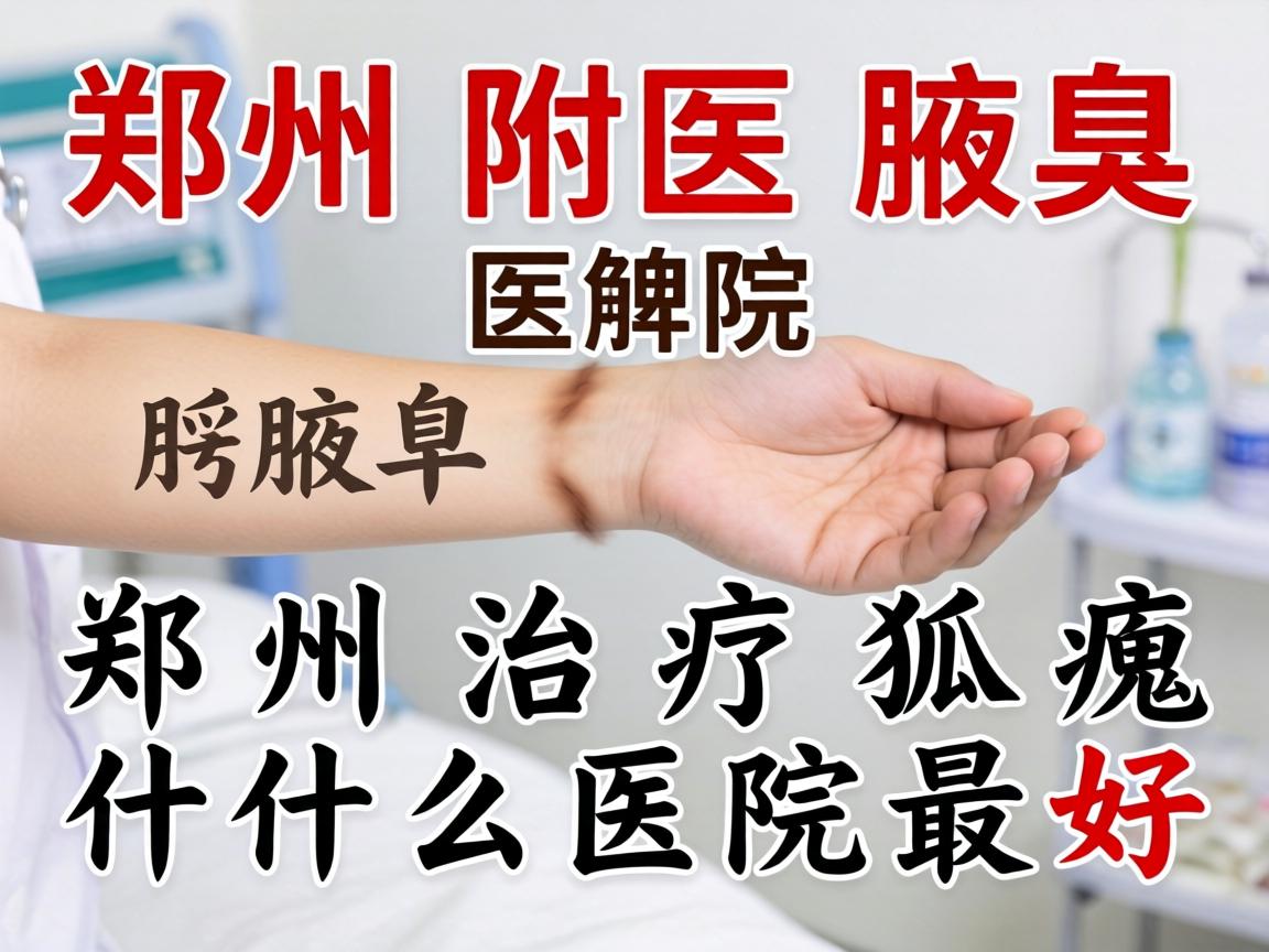 郑州附医腋臭医院解析，郑州治疗狐臭什么医院最好
