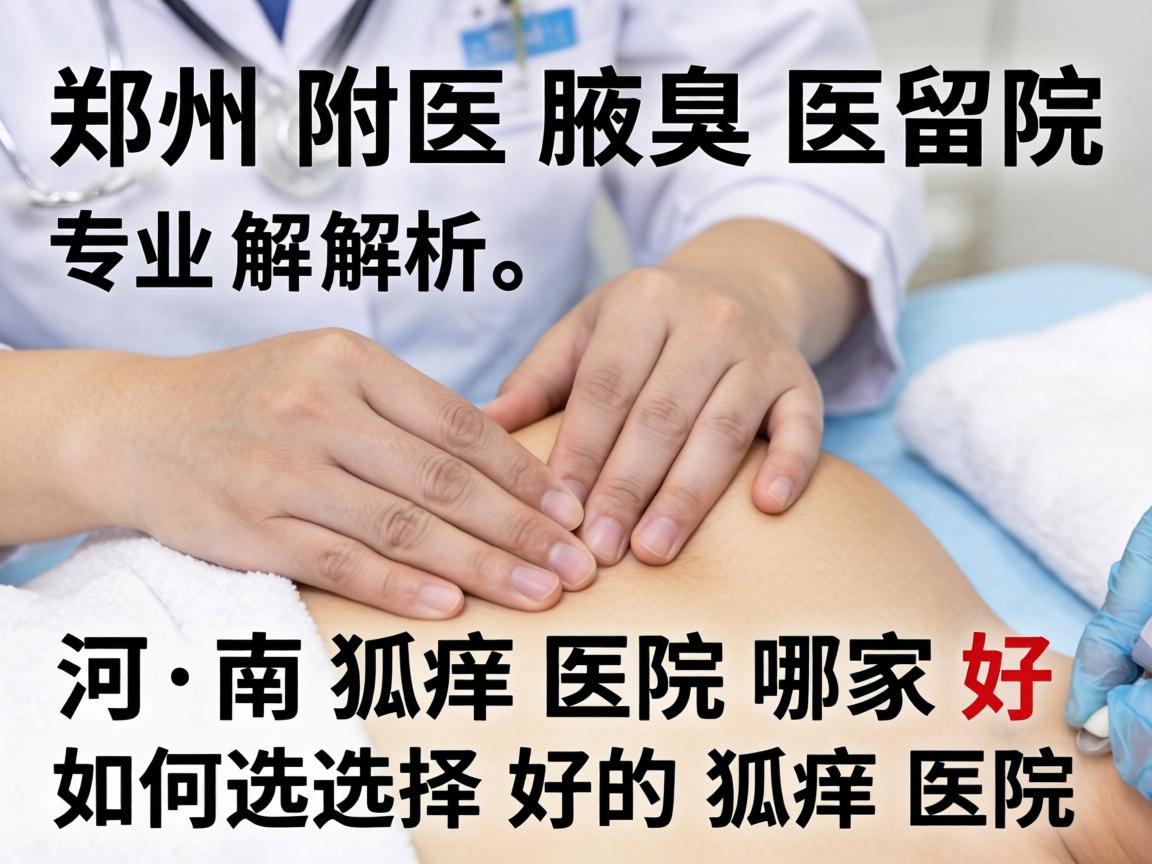 郑州附医腋臭医院专业解析，河南狐臭医院哪家好，如何选择好的狐臭医院