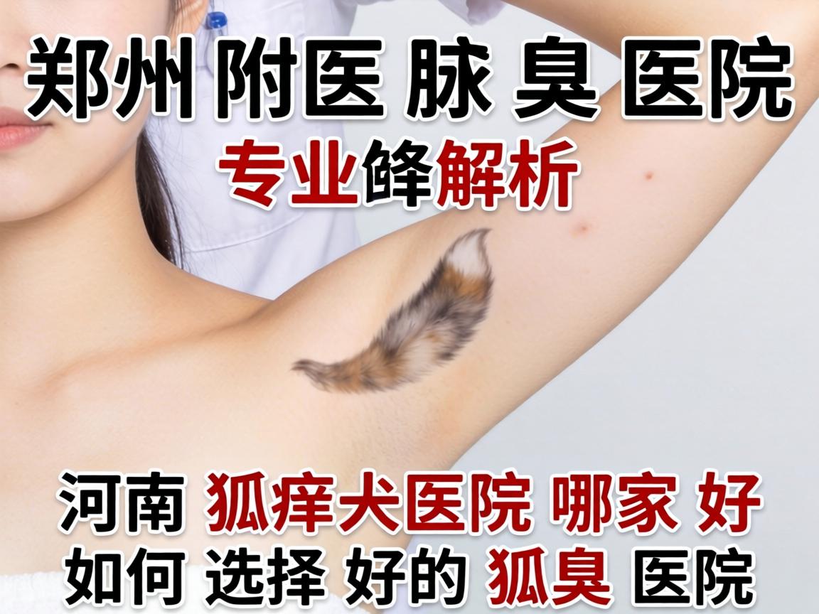 郑州附医腋臭医院专业解析，河南狐臭医院哪家好，如何选择好的狐臭医院