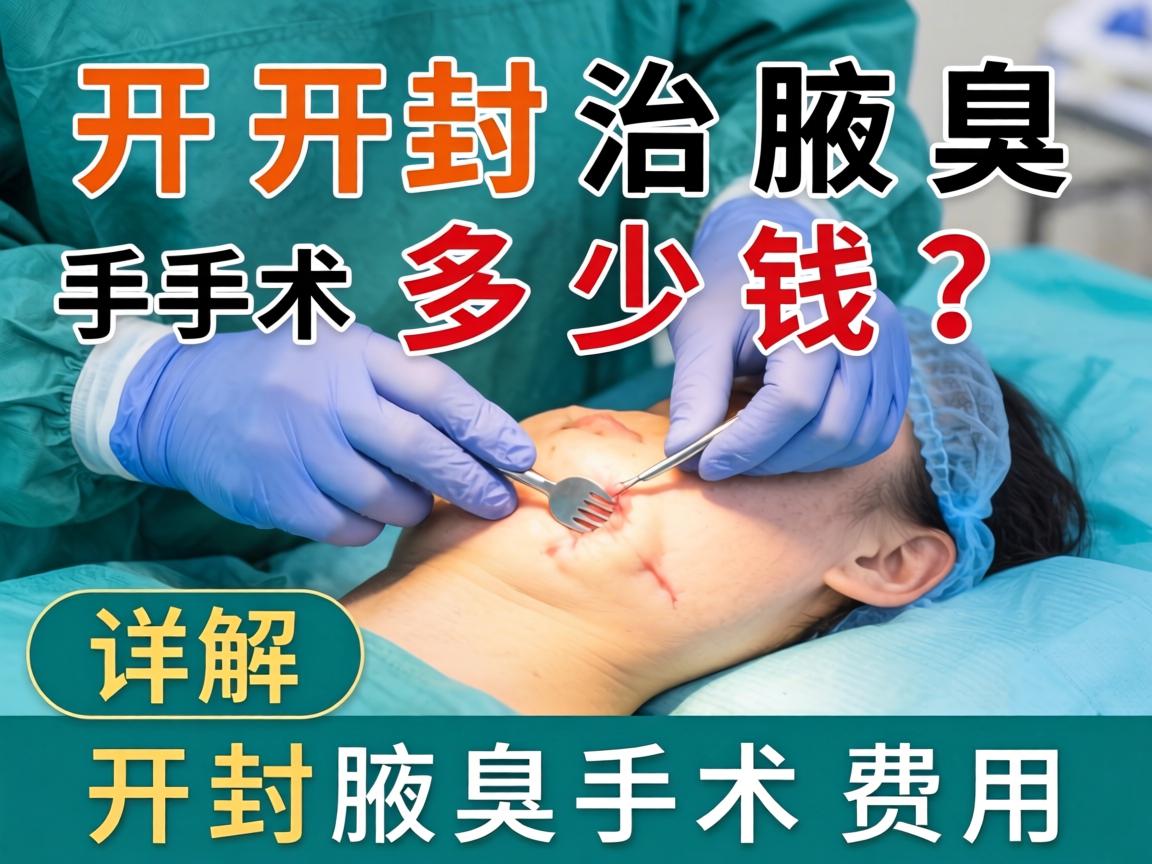 开封治腋臭手术多少钱？详解开封腋臭手术费用