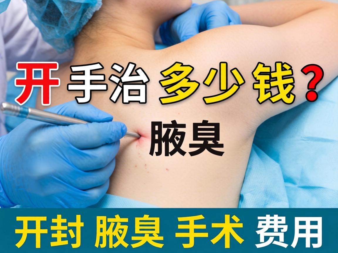开封治腋臭手术多少钱？详解开封腋臭手术费用