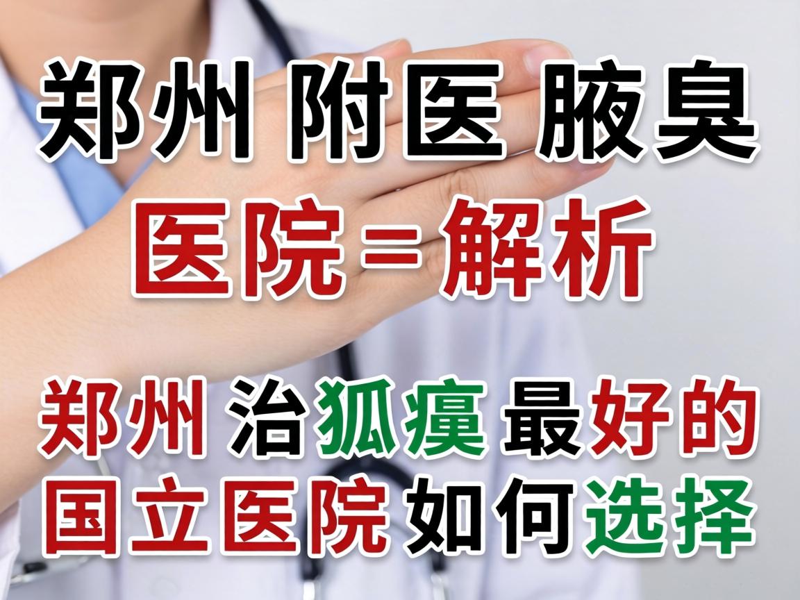 郑州附医腋臭医院解析，郑州治狐臭最好的国立医院如何选择