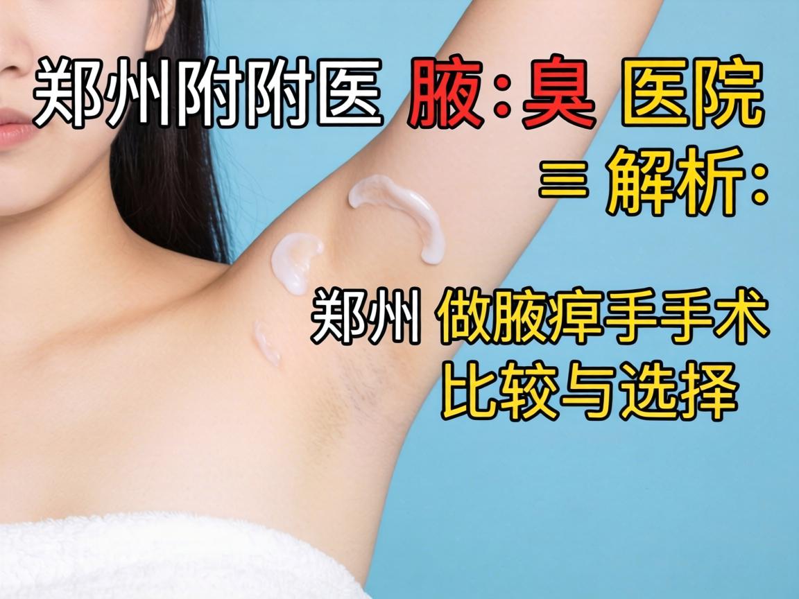 郑州附医腋臭医院解析，郑州做腋臭手术比较与选择