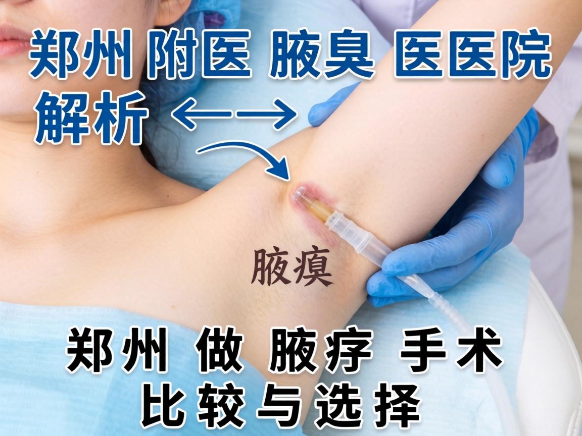 郑州附医腋臭医院解析，郑州做腋臭手术比较与选择