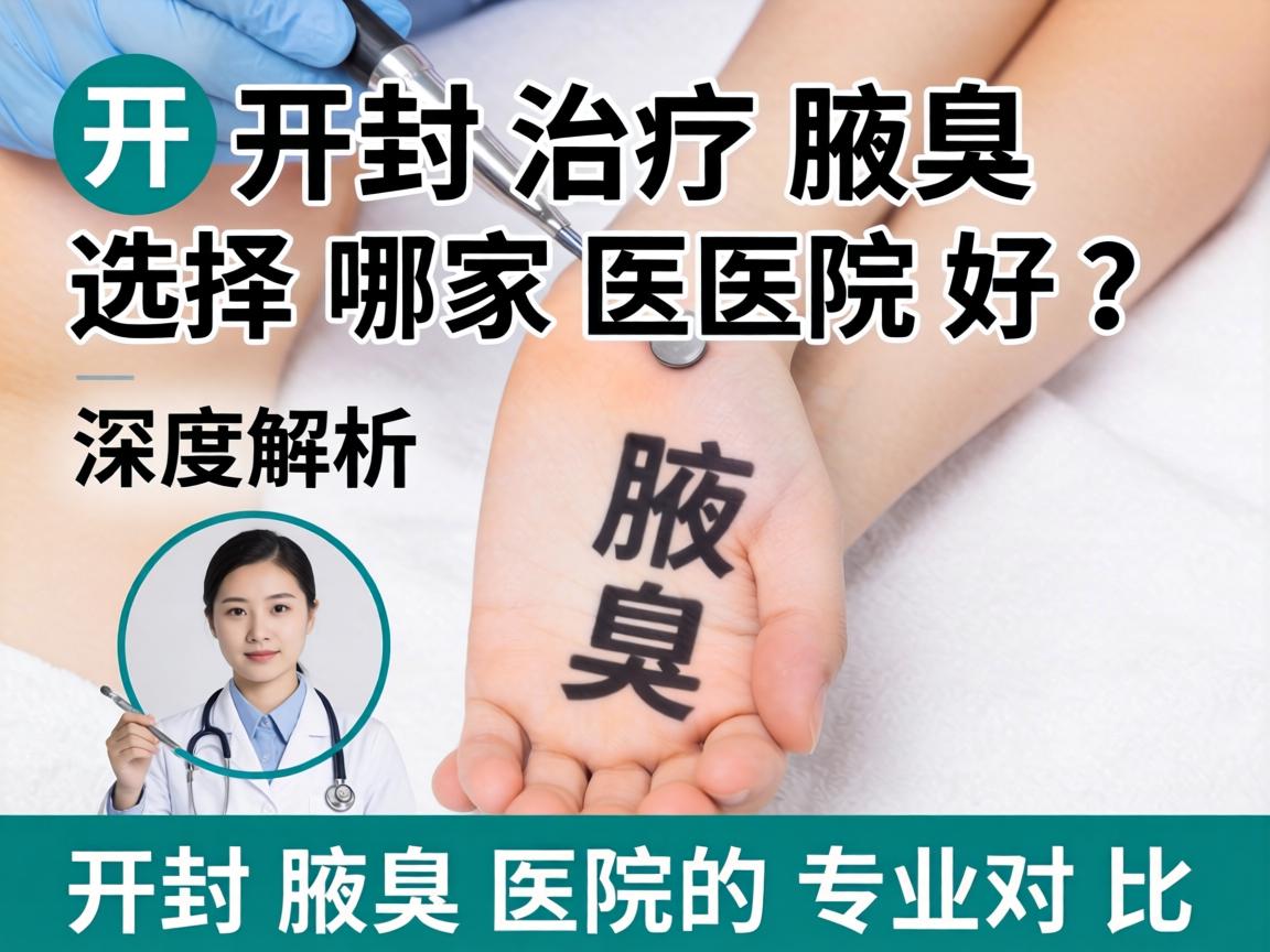 开封治疗腋臭选择哪家医院好？深度解析开封腋臭医院的专业对比