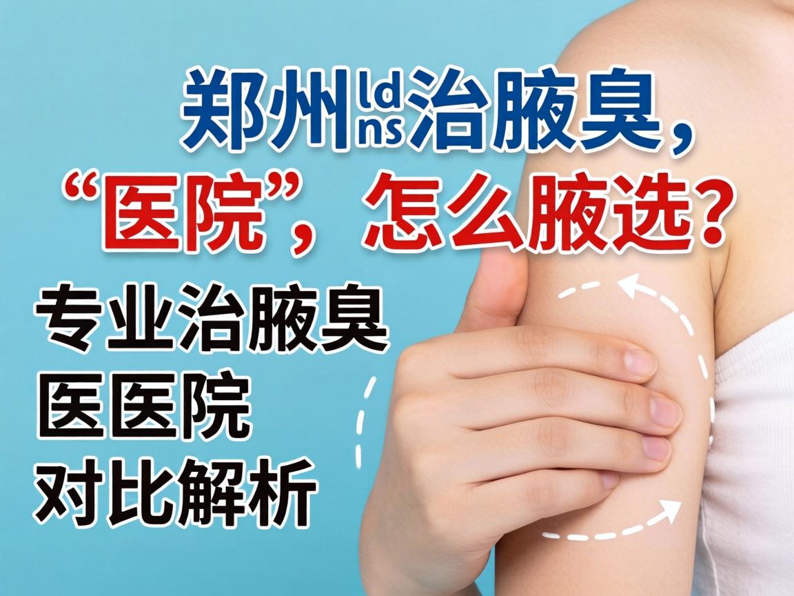 郑州治腋臭医院怎么选？郑州专业治腋臭医院对比解析