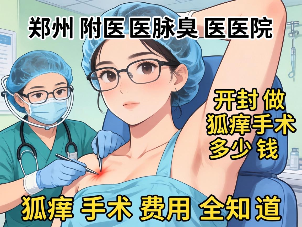 郑州附医腋臭医院解析，开封做狐臭手术多少钱，狐臭手术费用全知道