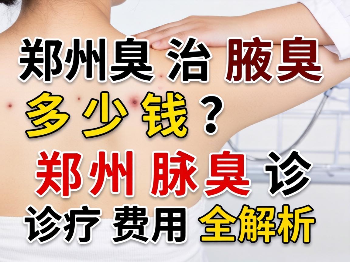 郑州治腋臭多少钱？郑州腋臭诊疗费用全解析