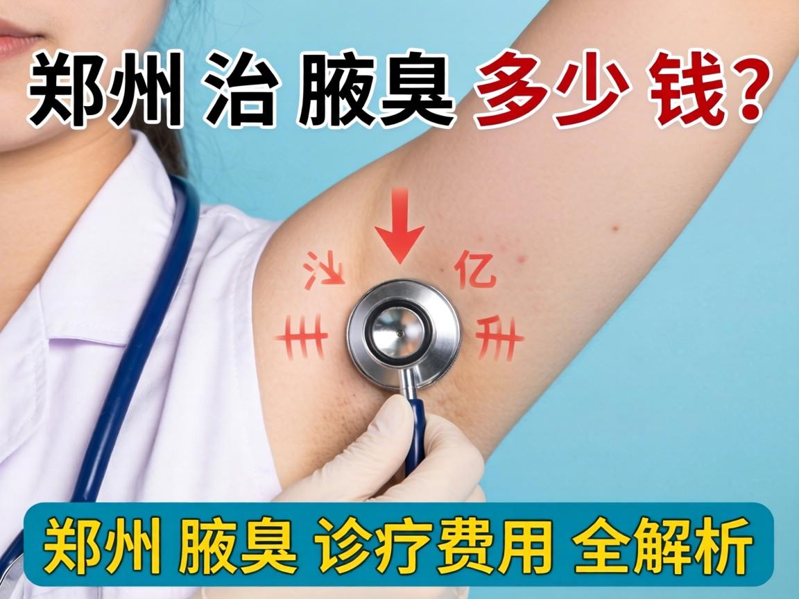 郑州治腋臭多少钱？郑州腋臭诊疗费用全解析