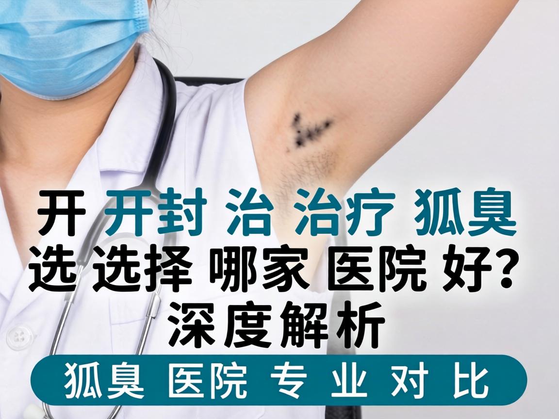 开封治疗狐臭选择哪家医院好？深度解析狐臭医院专业对比