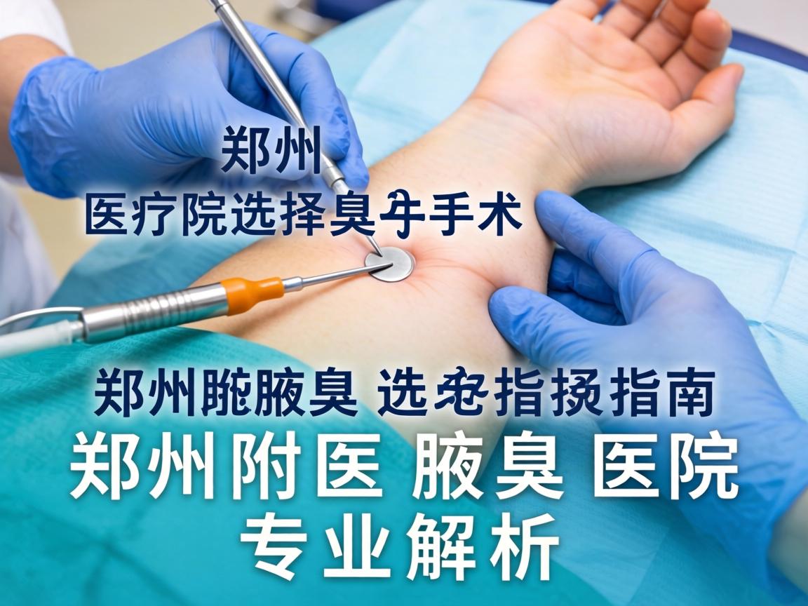 郑州腋臭手术医院选择指南，郑州附医腋臭医院专业解析