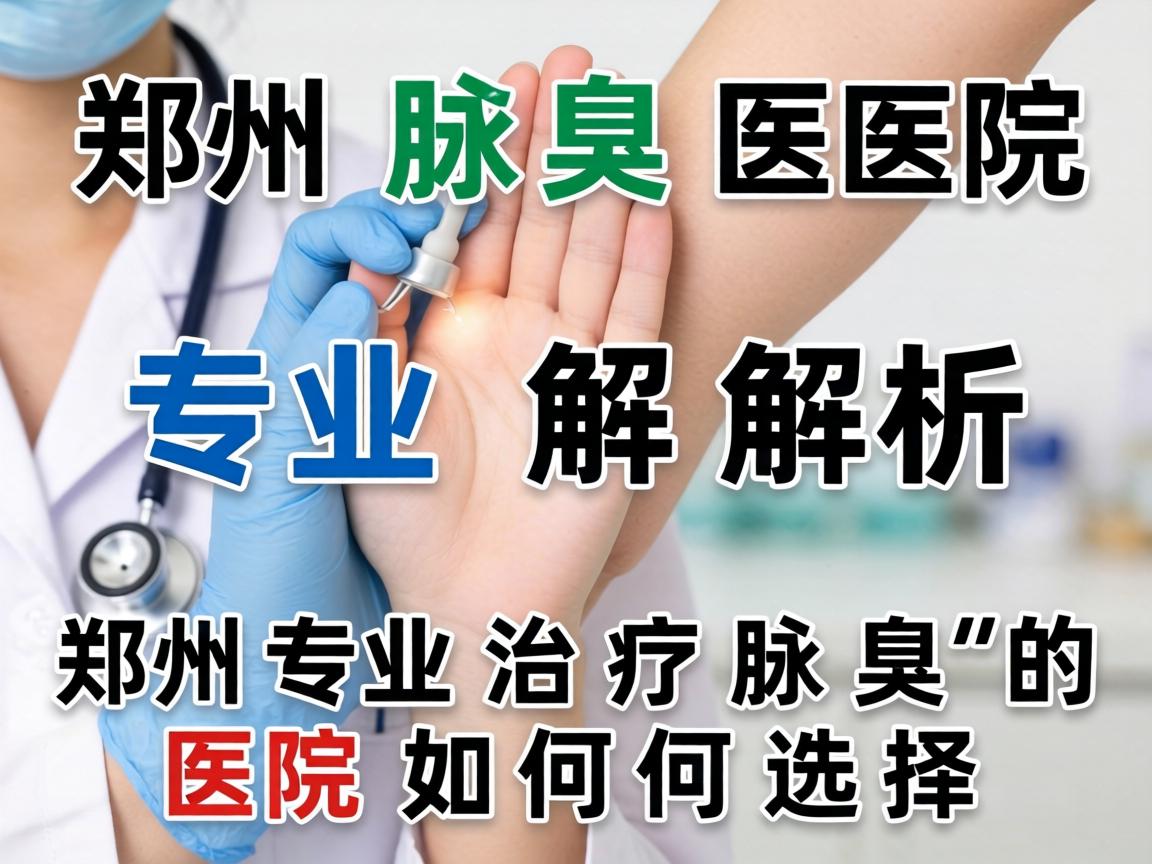 郑州腋臭医院专业解析，郑州专业治疗腋臭的医院如何选择