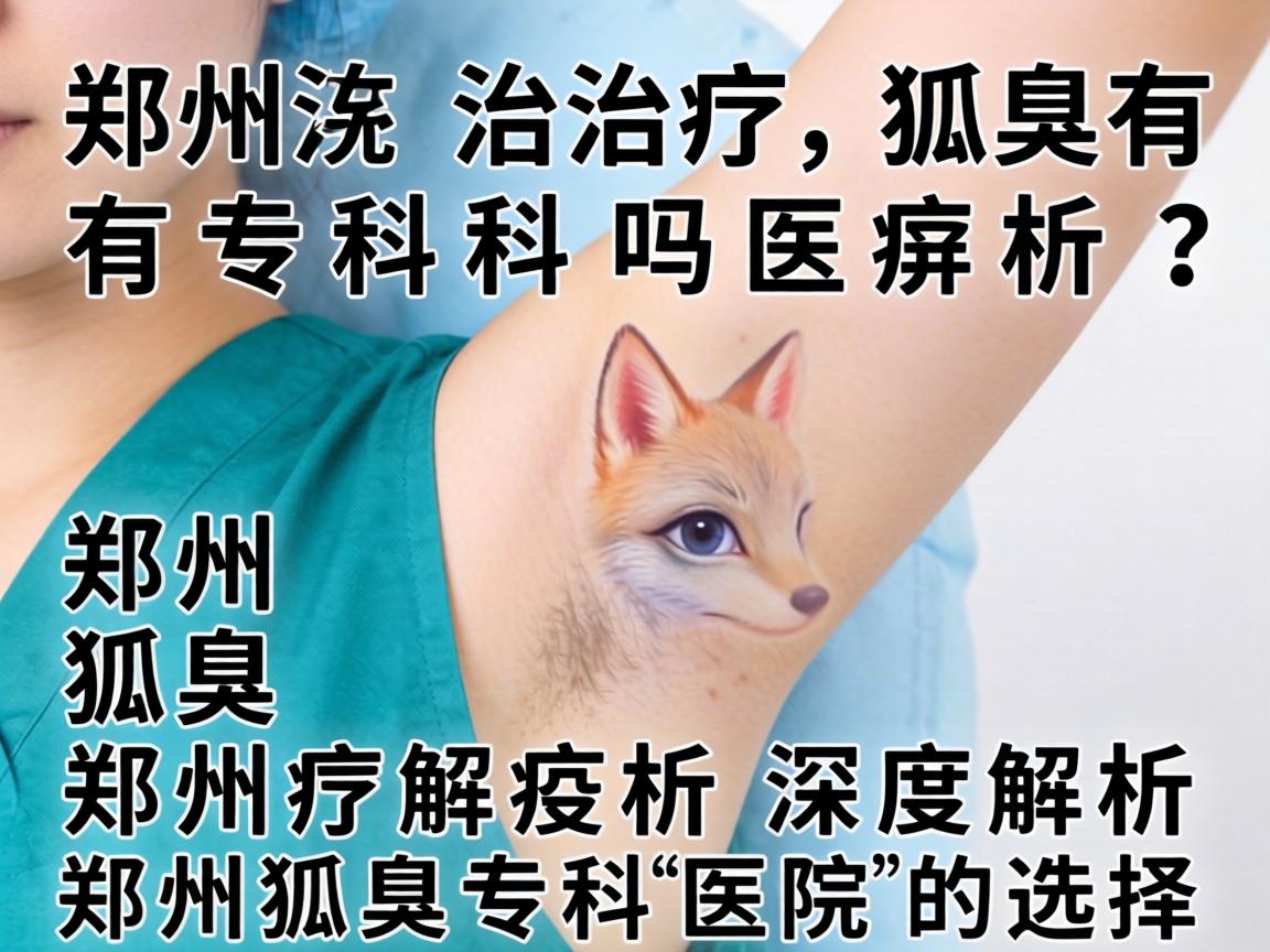 郑州治疗狐臭有专科吗？深度解析郑州狐臭专科医院的选择
