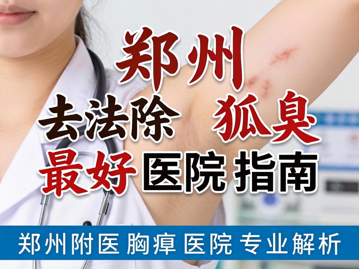 郑州去除狐臭最好医院指南，郑州附医腋臭医院专业解析