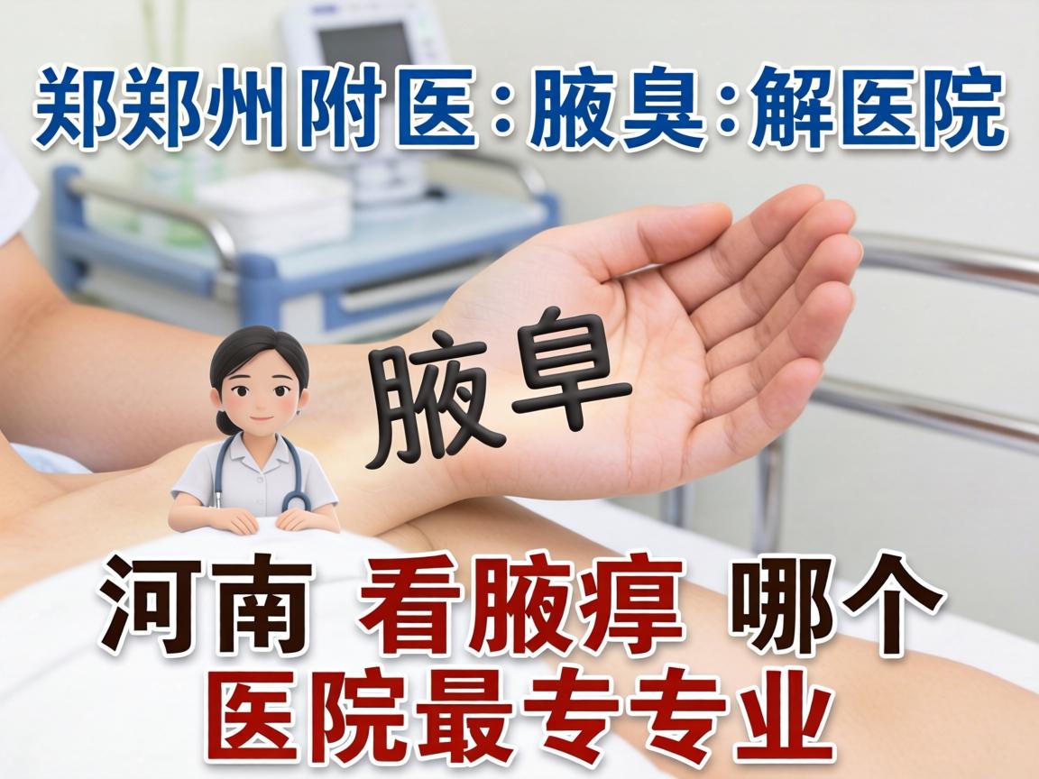 郑州附医腋臭医院解析，河南看腋臭哪个医院最专业