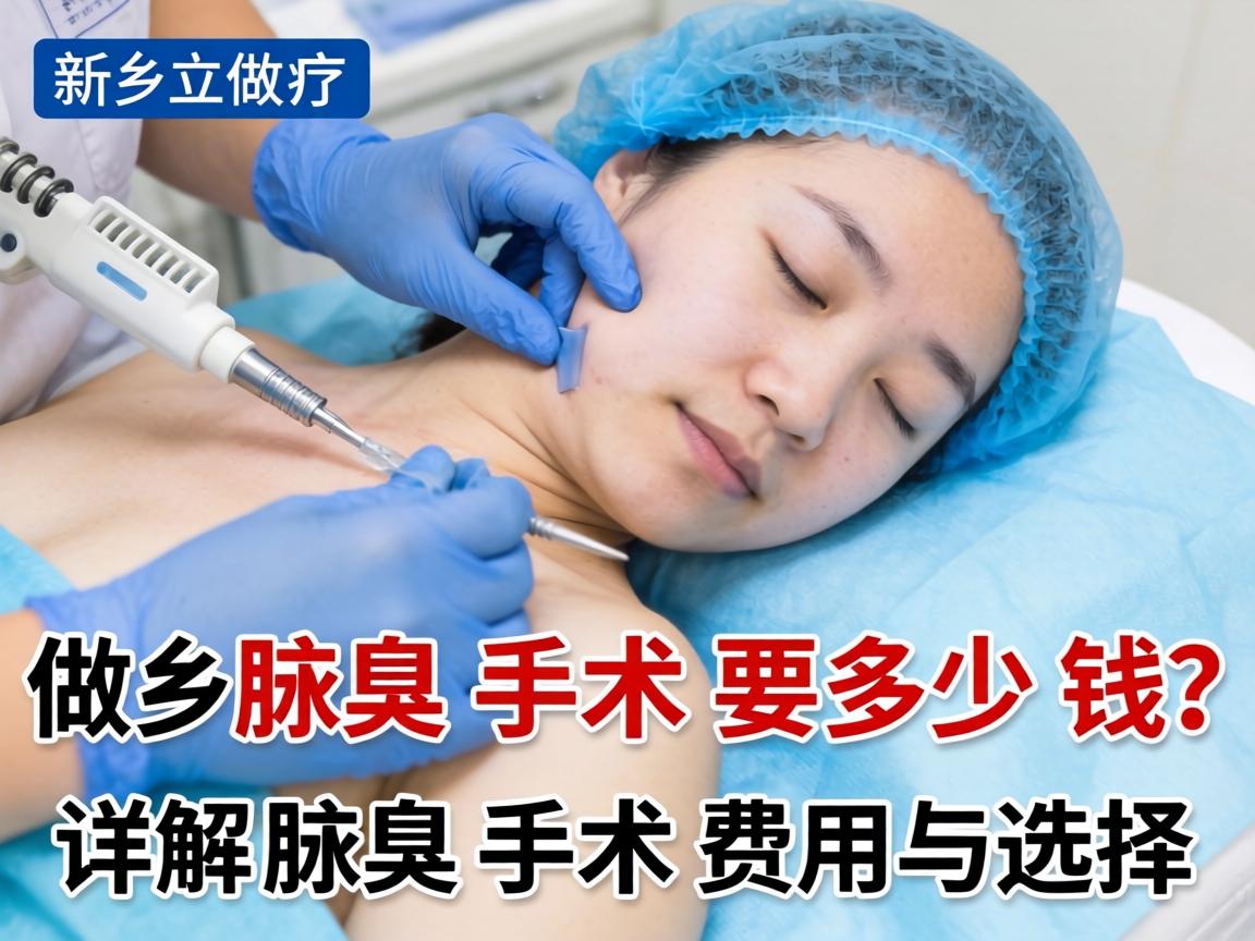 在新乡做腋臭手术要多少钱？详解腋臭手术费用与选择