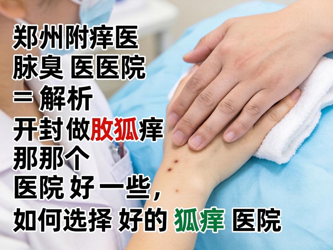 郑州附医腋臭医院解析，开封做狐臭那个医院好一些，如何选择好的狐臭医院