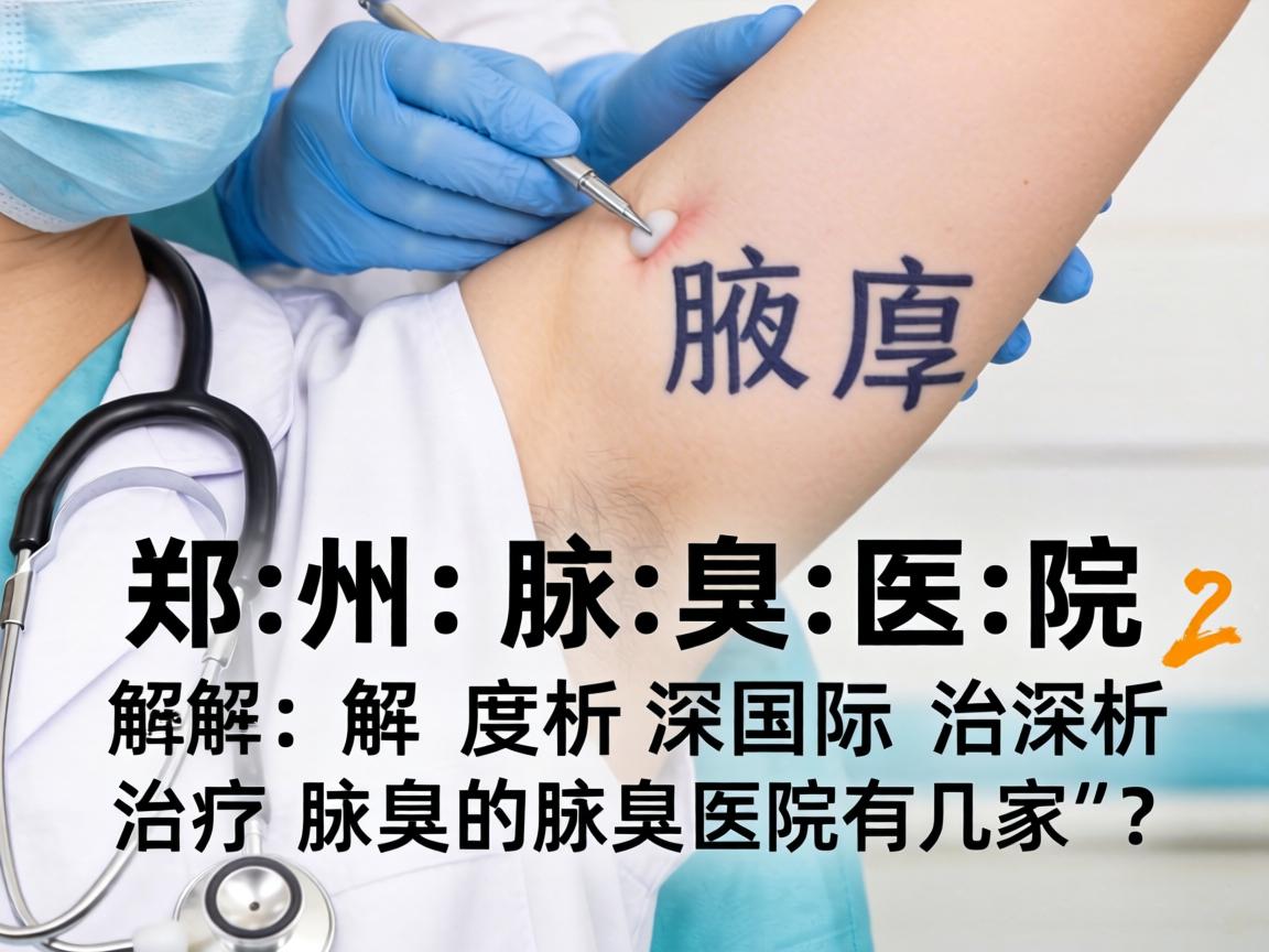 郑州腋臭医院深度解析，郑州国际治疗腋臭的医院有几家？