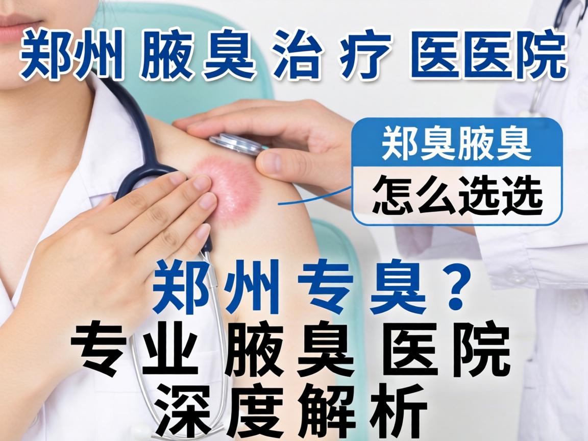郑州腋臭治疗医院怎么选？郑州专业腋臭医院深度解析