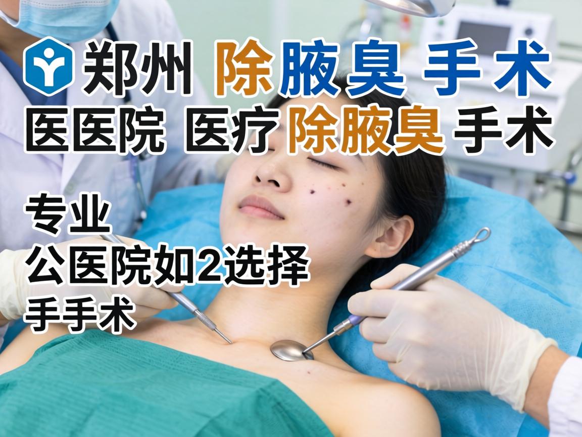 郑州除腋臭手术医院解析，专业医院如何选择除腋臭手术