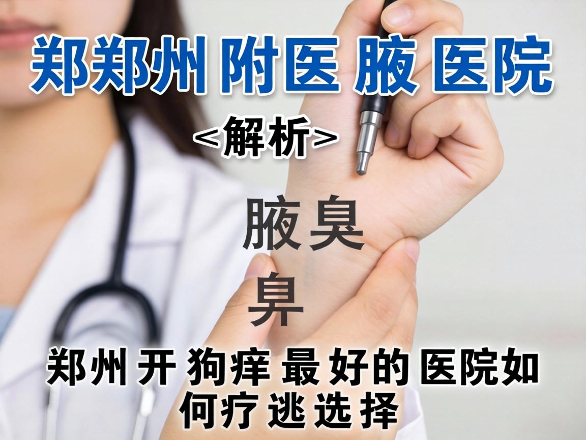 郑州附医腋臭医院解析，郑州开狐臭最好的医院如何选择