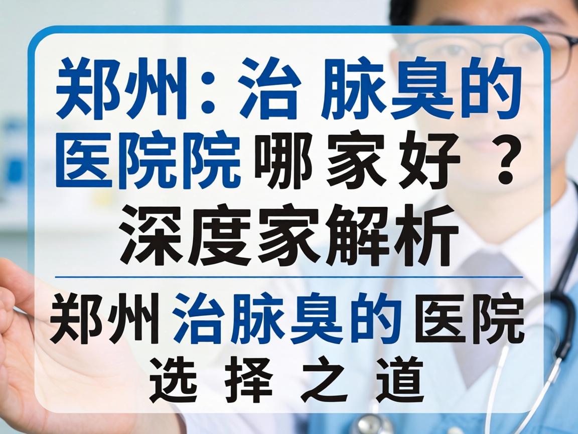 郑州治腋臭的医院哪家好？深度解析郑州治腋臭的医院选择之道