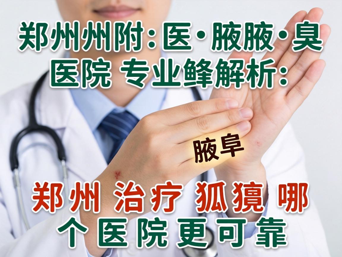 郑州附医腋臭医院专业解析，郑州治疗狐臭哪个医院更可靠